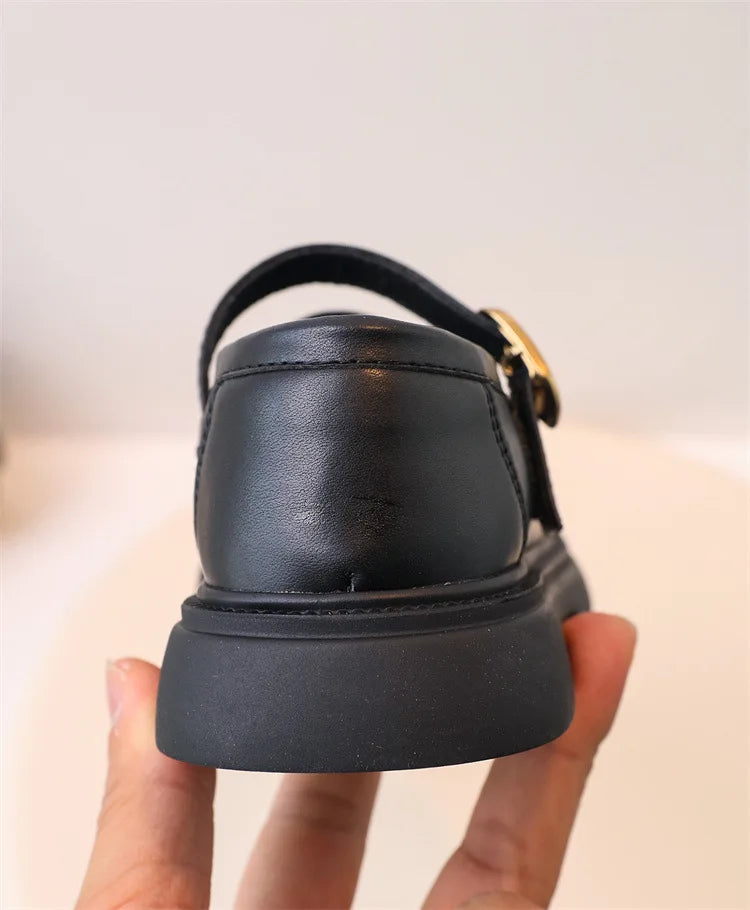 Girls' PU Leather School Loafers