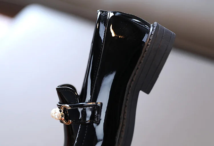 Girls' British Style Wedding Loafers