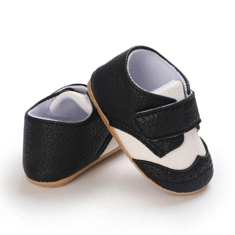 Baby Retro PU Leather First Walkers
