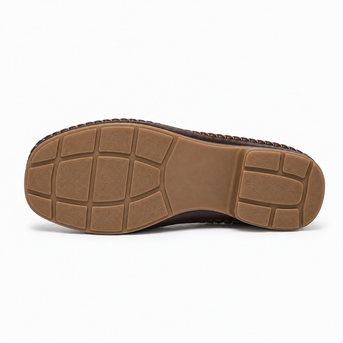 Dark Brown Womens Mary Jane Square Toe Chunky Ballet Flats elegant flexible outsole with refined tread detail